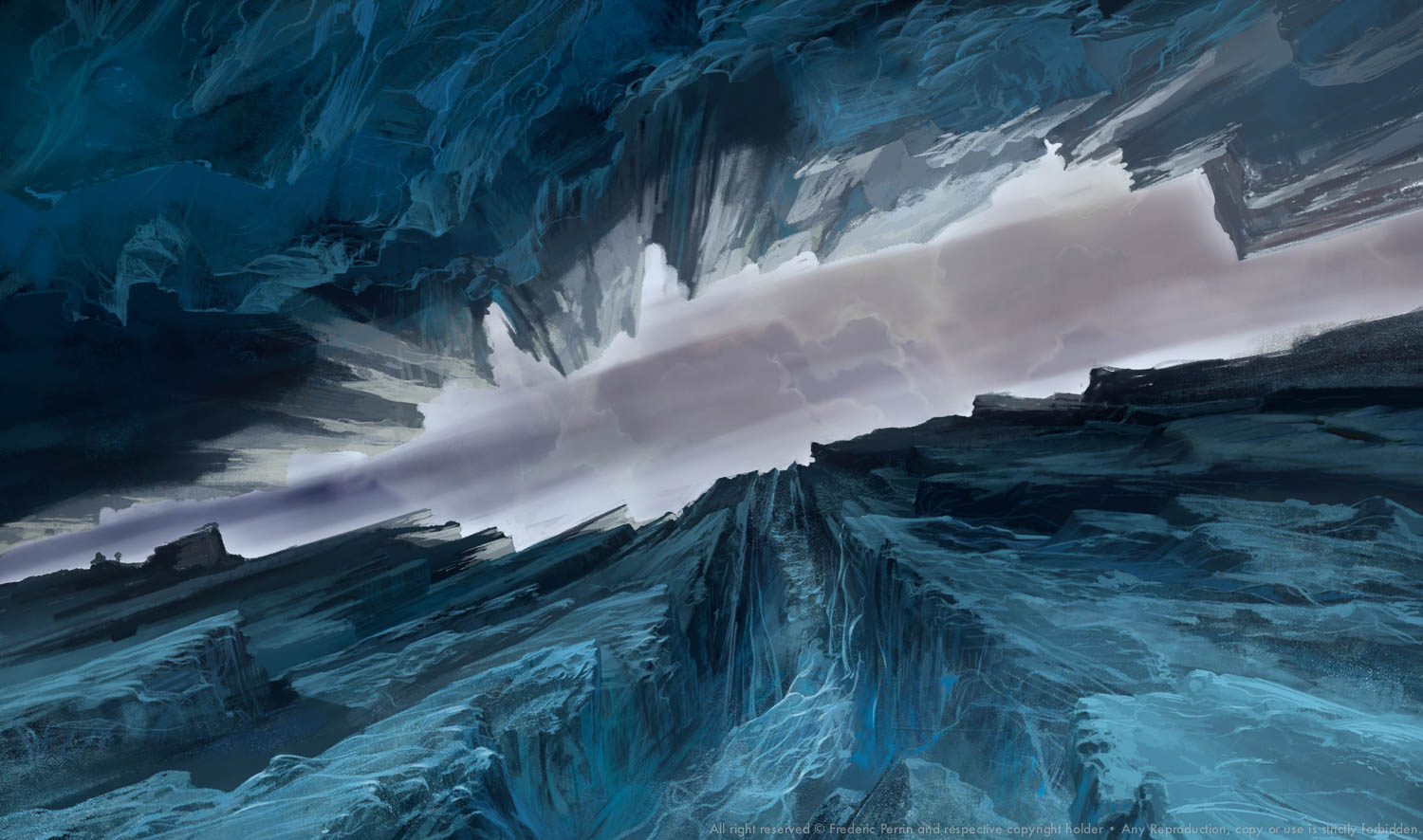 concept art, digital paintings for the environments of the Animated TV show