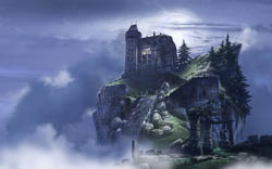 concept art, digital paintings for the environments of the Animated TV show