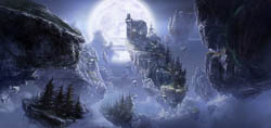 concept art, digital paintings for the environments of the Animated TV show