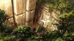 concept art, digital paintings for the environments of the Animated TV show