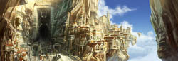 concept art, digital paintings for the environments of the Animated TV show