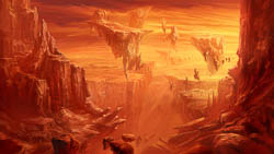 concept art, digital paintings for the environments of the Animated TV show