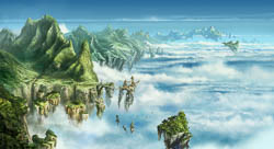 concept art, digital paintings for the environments of the Animated TV show